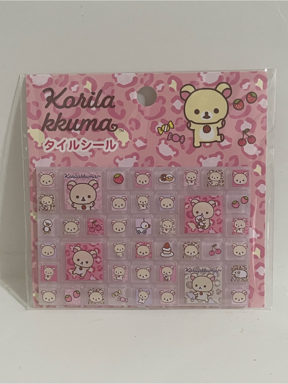 Rilakkuma-Korilakkuma Leopard Style Tile Stickers